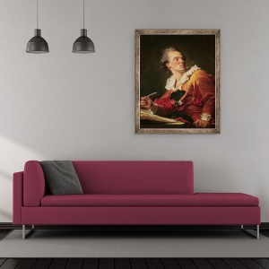 Tablou inramat - Jean-Honore Fragonard - inspiratie, 50 x 60 cm - Img 2