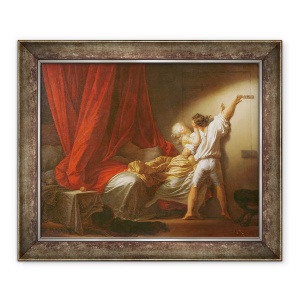 Tablou inramat - Jean-Honore Fragonard - surubul, 70 x 85 cm
