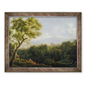 Tablou inramat - Jean Joseph Xavier Bidauld - Vedere de Frascati, 60 x 80 cm