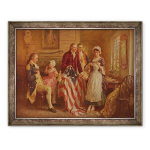 Tablou inramat - Jean Leon Gerome Ferris - Betsy Ross, 70 x 90 cm