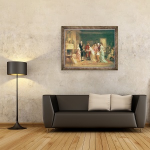 Tablou inramat - Jean Leon Gerome Ferris - Ziua lui Washington, 60 x 80 cm - Img 2