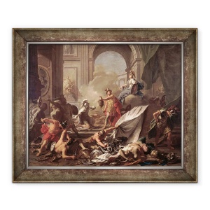 Tablou inramat - Jean-Marc Nattier - Perseu, sub protectia Minervei, 70 x 85 cm