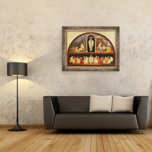 Tablou inramat - Jean-Marie Melchior Doze - Proiectul pentru Rascumpararea, 60 x 80 cm - Img 2
