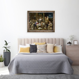 Tablou inramat - Jean Michelin - Adorarea Pastorilor, 70 x 90 cm - Img 3