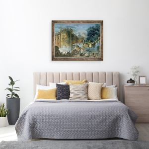 Tablou inramat - Jean-Pierre Houel - Luarea Bastiliei, 70 x 90 cm - Img 3