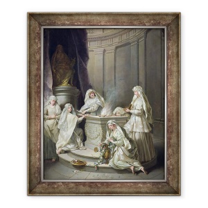 Tablou inramat - Jean Raoux - Fecioare vestale, 50 x 60 cm