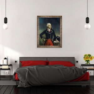 Tablou inramat - Jean Sebastien Rouillard - Charles-Francois du Perier Dumouriez 1739-1823 dupa o pictura de Jean Antoine Houdon, 70 x 90 cm - Img 3