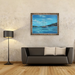 Tablou inramat - Jennifer Wright - Iahturi I, 60 x 80 cm - Img 2