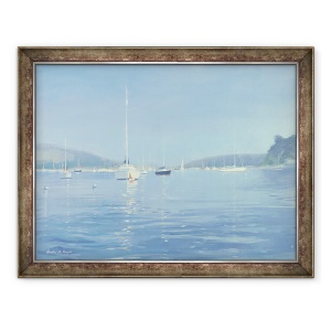 Tablou inramat - Jennifer Wright - Salcombe Yachts - Caldura de vara, 60 x 80 cm