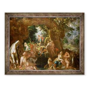 Tablou inramat - Joachim Wtewael - Diana si Actaeon, 70 x 90 cm