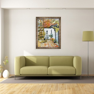 Tablou inramat - Joan Thewsey - Cabana lui Caroline - vechiul oficiu postal, 60 x 80 cm - Img 2
