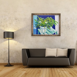 Tablou inramat - Joan Thewsey - Craciun Cactus, 70 x 90 cm - Img 2