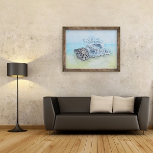Tablou inramat - Joan Thewsey - Doua scoici, 60 x 80 cm - Img 2