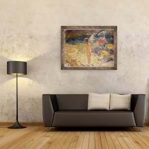 Tablou inramat - Joaquin Sorolla y Bastida - Baia, Jávea, 70 x 90 cm - Img 2