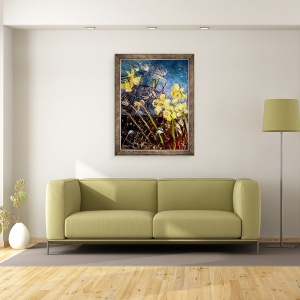 Tablou inramat - jocasta shakespeare - narcise salbatice, 60 x 80 cm - Img 2