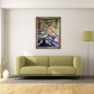 Tablou inramat - jocasta shakespeare - Peste in crestere, 60 x 80 cm - Img 2