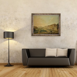 Tablou inramat - Johann Friedrich Meyer - Vedere spre Wilhelmsplatz din sud, 70 x 90 cm - Img 2