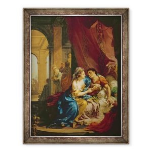 Tablou inramat - Johann Heinrich Tischbein - Anthony si Cleopatra, 60 x 80 cm