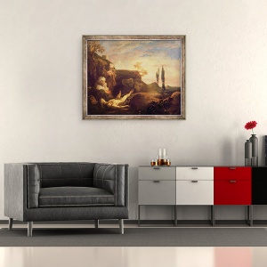 Tablou inramat - Johann Liss - Plangerile lui Abel, 70 x 85 cm - Img 2