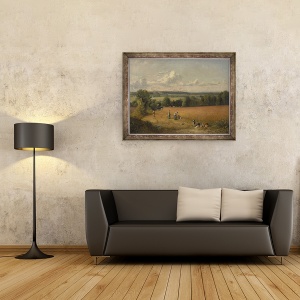 Tablou inramat - John Constable - Campul de grau, 70 x 90 cm - Img 2