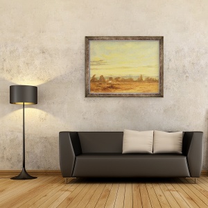Tablou inramat - John Constable - Vara - Peisaj seara, 60 x 80 cm - Img 2