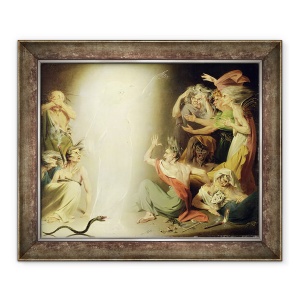 Tablou inramat - John Downman - Fantoma lui Clytemnestra Trezirea Furiilor, 70 x 85 cm