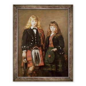Tablou inramat - John Everett Millais - Doi Bairns, 70 x 90 cm