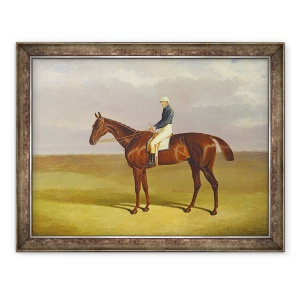 Tablou inramat - John Frederick Herring Snr - Margrave cu James Robinson Up, 70 x 90 cm