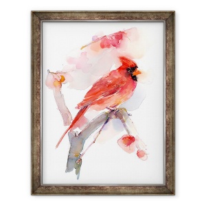 Tablou inramat - John Keeling - Cardinal rosu, 2016, 70 x 90 cm