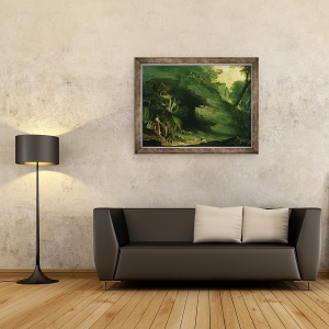 Tablou inramat - John Martin - Cadmus si Dragonul, 60 x 80 cm - Img 2