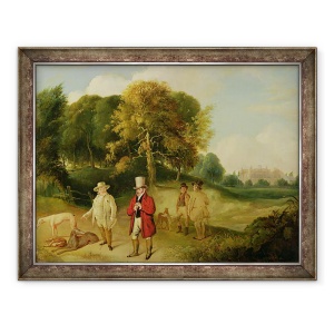 Tablou inramat - John Robert Wildman - J. M. W. Turner 1775-1851 si Walter Ramsden Fawkes 1769-1825 la Farnley Hall, 60 x 80 cm