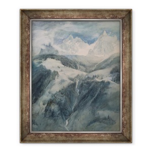 Tablou decorativ John Ruskin La Cascade 50x60 cm înrămat