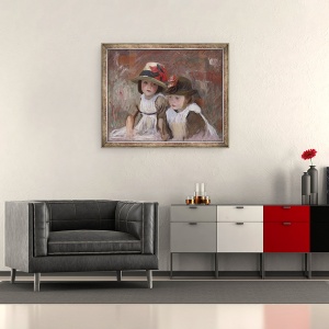 Tablou inramat - John Singer Sargent - Copiii satului, 50 x 60 cm - Img 2