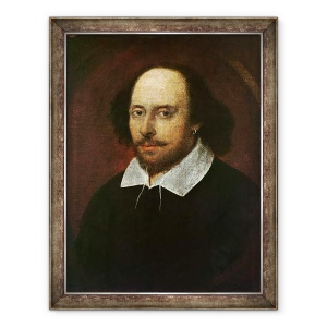 Tablou inramat - John Taylor - Portretul lui William Shakespeare 1564-1616 c.1610, 60 x 80 cm