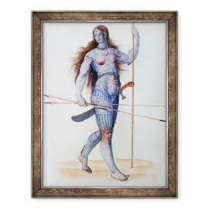 Tablou inramat - John White - Femeie Pictish, 70 x 90 cm