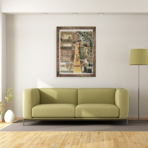 Tablou inramat - John White - Satul indian Secoton, 60 x 80 cm - Img 2