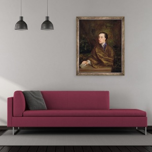 Tablou inramat - Jonathan Richardson - Alexandru Papa 1688-1744 1738, 50 x 60 cm - Img 2
