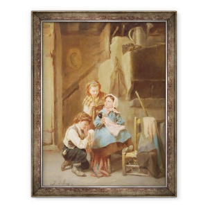 Tablou inramat - Joseph-Athanase Aufray - Dressing Dolly, 70 x 90 cm