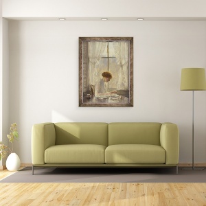 Tablou inramat - Joseph DeCamp - Croitoreasa, 60 x 80 cm - Img 2