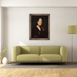 Tablou inramat - Joseph Ducreux - Maria Tereza in doliu, 70 x 90 cm - Img 2