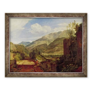 Tablou inramat - Joseph Mallord William Turner - Chateau de St. Michael, Bonneville, Savoy, 70 x 90 cm