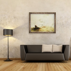 Tablou inramat - Joseph Mallord William Turner - Vanatoare de balene, 70 x 90 cm - Img 2