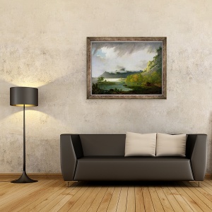 Tablou inramat - Joseph Wright - Apa derwent cu Skiddaw in departare, 60 x 80 cm - Img 2