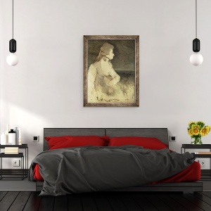 Tablou inramat - Joshua Reynolds - Mrs Robinson, 70 x 90 cm - Img 3