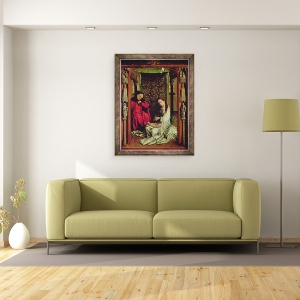 Tablou inramat - Juan de Flandes - Nasterea Domnului, 60 x 80 cm - Img 2