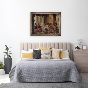 Tablou inramat - Juan de Valdes Leal - Casatoria la Cana, 60 x 80 cm - Img 3