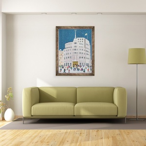 Tablou inramat - Judy Joel - Casa de Radiodifuziune a BBC, 70 x 90 cm - Img 2