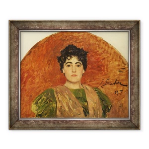 Tablou inramat - Jules Breton - Portret De Madame Dorchain, 70 x 85 cm