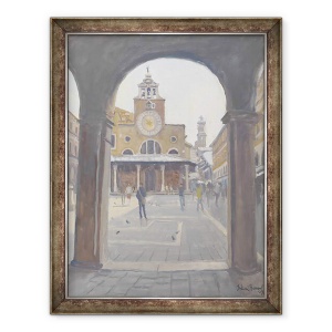 Tablou inramat - Julian Barrow - Biserica San Giacometo, 60 x 80 cm