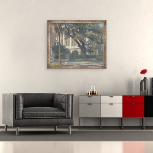 Tablou inramat - Julian Barrow - Casa De Saussure, Charleston, 70 x 85 cm - Img 2